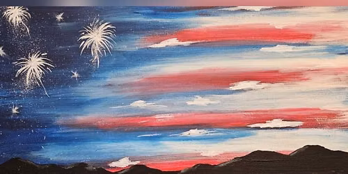 Milton-Freewater, Flag Sky; Paint-N-Sip!