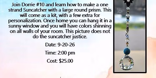 Suncatcher with Dorrie  $25.00