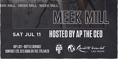 MEEK MILL LIVE IN CONCERT IN LAS VEGAS EARLY BIRD ACCESS