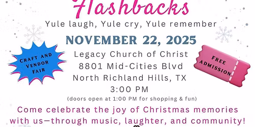 Falalala Flashback (vendor fair and FREE concert)