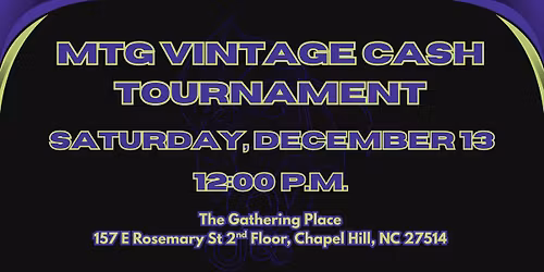 MTG Vintage Cash Tournament