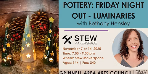 Pottery Night Out: Holiday Luminaries