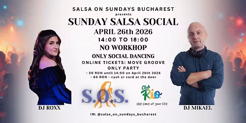 Salsa On Sundays @ Rio Club Bucure\u0219ti