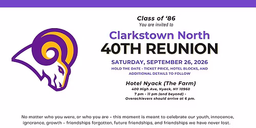 1986 CHSN 40TH REUNION 