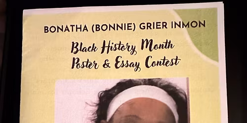 Bonnie Inmon Black History Poster & Essay Contest 2 pm