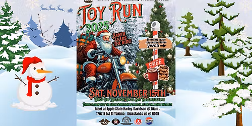 Toy Run 2025 - Apple State Harley-Davidson & YWCA
