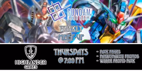 Gundam TCG -Weekly Thursdays
