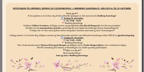 R\u00f8dberg barnehage - Gjenforeningsdag!\ud83c\uddf3\ud83c\uddf4