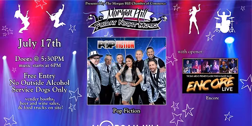Friday Night Music Series: Pop Fiction with opener Encore