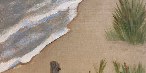 Ocean and Sand Paint Bash