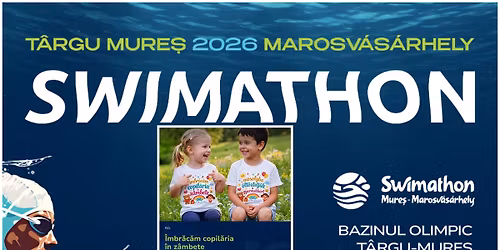 \u00cembr\u0103c\u0103m copil\u0103ria \u00een z\u00e2mbete la Swimathon 