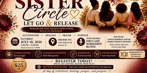 Sister Circle: Let Go & Release A One-Day Women\u2019s Retreat