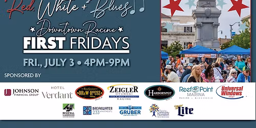 July First Fridays "Red, White + Blues"