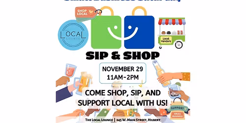 Sip & Shop - Small Business Saturday 2025