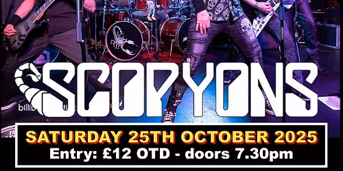 Scopyons - the UK's Premier Tribute to the Scorpions - \u00a312 OTD