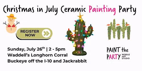 Christmas In July Ceramic Painting Party