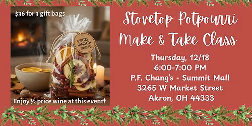 Stovetop Potpourri Make & Take Class