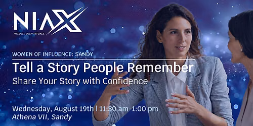 NIAX - Women of Influence Member Meeting - Salt Lake (guests are welcome)