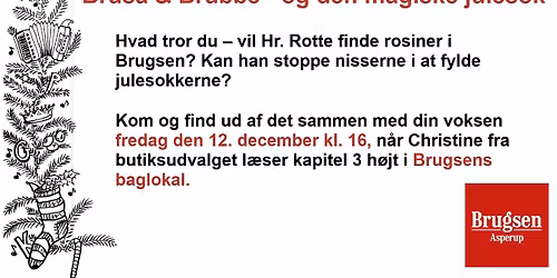H\u00f8jtl\u00e6sning af julehistorien i Brugsen Asperup \ud83d\udcda\ud83d\udcda