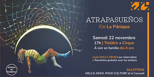 [Spectacle ATRAPASUE\u00d1OS | Th\u00e9\u00e2tre et Cirque \u00e0 voir en famille d\u00e8s 6 ans | ESPACE MAGNAN - Nice]