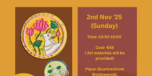 Acrylic painting( with clay & mirrors)workshop 