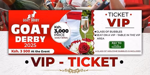 25th Anniversary of The Diani Charity Goat Derby- VIP Space