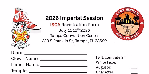 2026 ISCA Imperial Session Competition