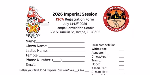 2026 ISCA Imperial Session Competition