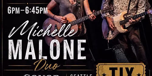 Michelle Malone duo Seattle Conor Byrne Pub 6PM