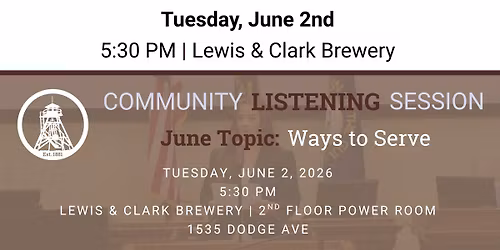 Community Listening Session: Ways to Serve