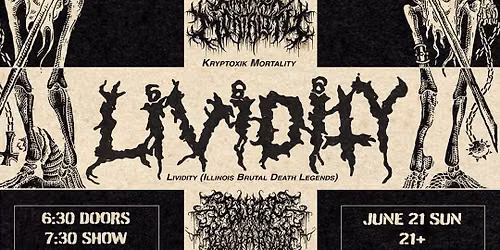 Lividity (Illinois Old School Brutal Death) \/ Burt Bacharach (ex AxCx Members)