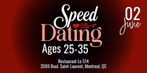 Speed Dating | Ages 25-35 | Ladies 2x1
