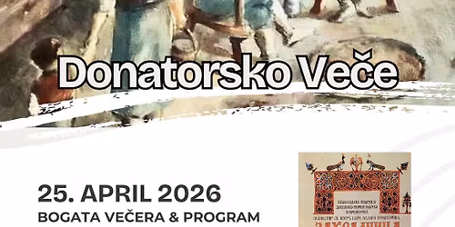 Hercegovacko Vece | April 25, 2026 