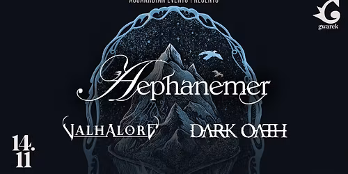 Aephanemer + Support: Dark Oath & Valhalore | 14\/11\/2025 | Krak\u00f3w, Klub Gwarek