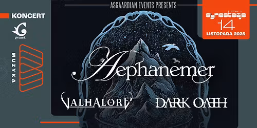 Aephanemer + Support: Dark Oath & Valhalore | 14\/11\/2025 | Krak\u00f3w, Klub Gwarek