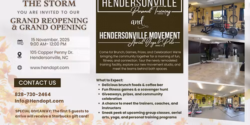 Grand Opening - Hendersonville Personal Training & Hendersonville Movement