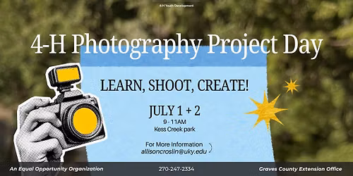 4-H Photography Project Days