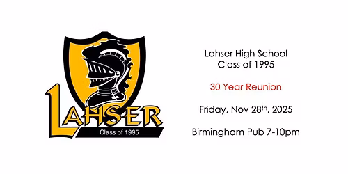 Lahser High School, Class of 1995, 30 year reunion