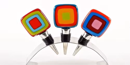 Art Bar: Fused Glass Wine Stoppers