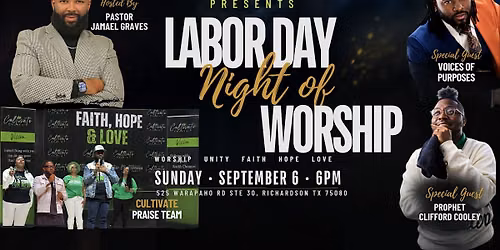 Labor Day Night of Worship | Cultivate Church