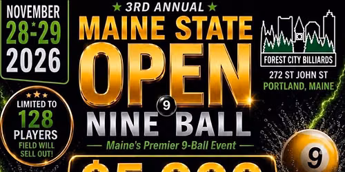 Maine State Open 9 Ball