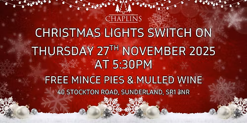 CHRISTMAS LIGHTS SWITCH ON!