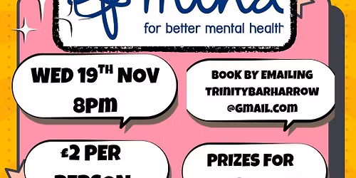 Charity Quiz Night - For Mind in Harrow