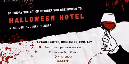 Halloween Hotel - A Murder Mystery Evening \ud83d\udd0d