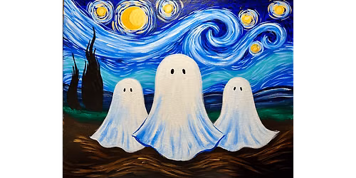 Spooktacular Starry Night - Paint and Sip in Tyler | Classpop!\u2122