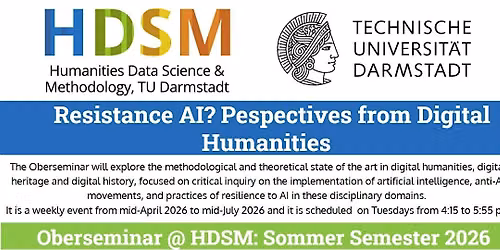 Resistance AI? Pespectives from Digital Humanities