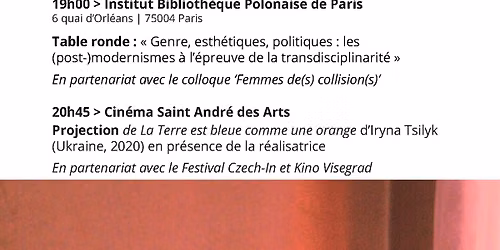 Projection de La Terre est bleue comme une orange en pr\u00e9sence de la r\u00e9alisatrice Iryna Tsilyk