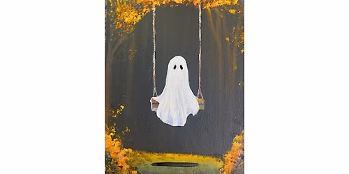Swing into Halloween - ghost painting class
