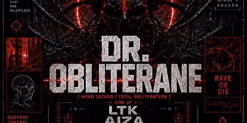\ud83d\udd25 HARD NIGHT WAREHOUSE KRK \ud83d\udd25 \ud83d\ude08 DR.OBLITERANE \ud83d\ude08 