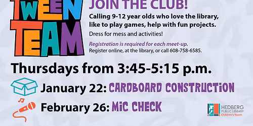 Tween Team (ages 9-12)